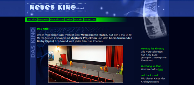 Webseite - Kino Stadt Schleiz